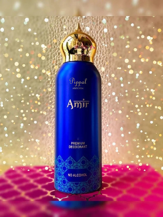 AMIR PREMIUM DEODORANT No Alcohol 200 Ml AWATIF 9 ML (Pack of 1)