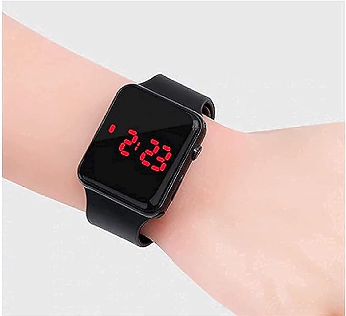 LED Digital Watch for Kids (Black, Pack of 1)