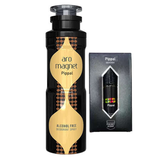 Aro Magnet Alcohol Free DeoDorant Spray 200ml and 555 Concentrated Attar(Pack of 1)
