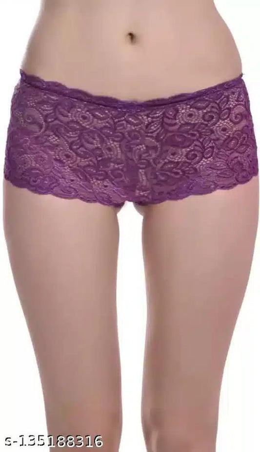 Net Briefs for Women (Purple, S)